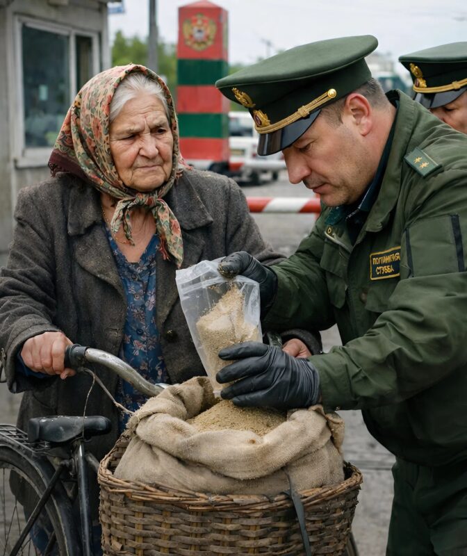 Minden nap megjelent a határon egy idős asszony egy régi kerékpáron, és a kosarában egy zsák homokot szállított — a határőrök sokáig nem értették, miért van szüksége ennyi homokra, mígnem egy nap megtudtak egy váratlan titkot