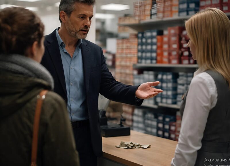I en skobutik ryckte expediten de nya skorna ur händerna på en mamma, bara för att hon saknade två dollar, och den stackars kvinnan stod där och grät, men sedan hände något som ingen hade väntat sig